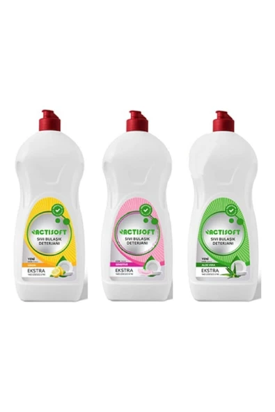 actisoft Bulaşık Deterjanı 3'lü Set 3x750 ml ürün görseli 1