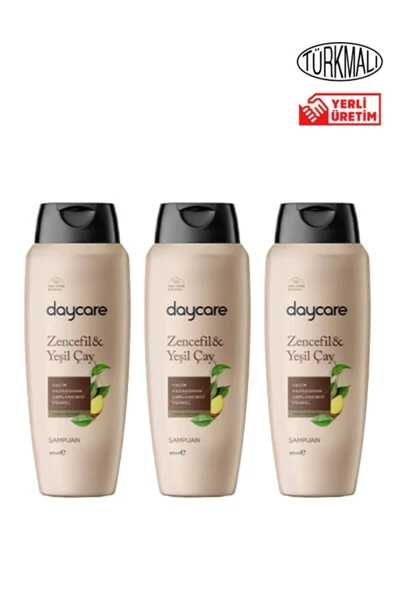 Daycare Yeşilçay Ve Zencefil Şampuan 600 ml X 3 Adet ürün görseli 1