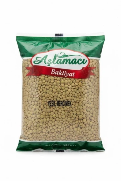 Aşlamacı Bakliyat Yeşil Mercimek 1 Kg ürün görseli 1