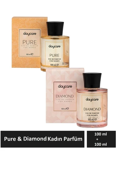 Daycare Pure & Diamond 2'li set Kadın Edp Parfüm 100 ml + 100 ml ürün görseli 1