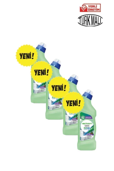 actisoft Çam Kokulu Renk Değiştiren Tuvalet Temizleyici 750 ml X 4 Adet ürün görseli 1