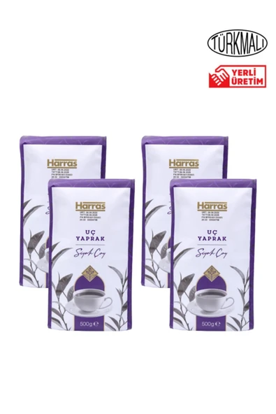 Harras Uç Yaprak Siyah Çay 500gr x 4 Paket ürün görseli 1
