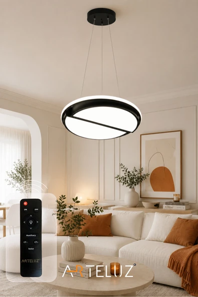 ARTELUZ KESİK YUVARLAK MODEL MODERN SARKIT AVİZE (50 CM) ürün görseli 1