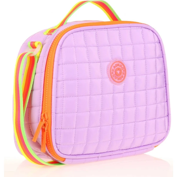 Kaukko Kids Isı Yalıtımlı Kız Çocuk Lila Turuncu Beslenme Çantası K9047 ürün görseli 1