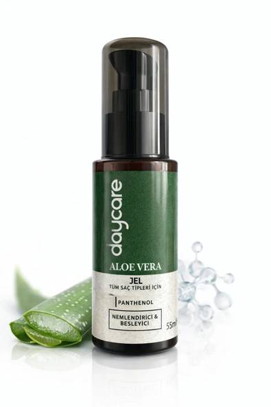Daycare Aloe Vera Jel 55 ml – Nemlendirici & Besleyici Saç Bakım Jeli ürün görseli 1