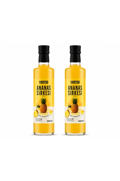 Harras Ananas Sirkesi 500 ml x 2 Adet – Doğal Fermantasyon ürün görseli 1