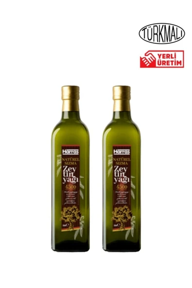 Harras ZEYTİNYAĞI SIZMA 500 ML X 2 ADET HARRAS CAM ŞİŞE ürün görseli 1