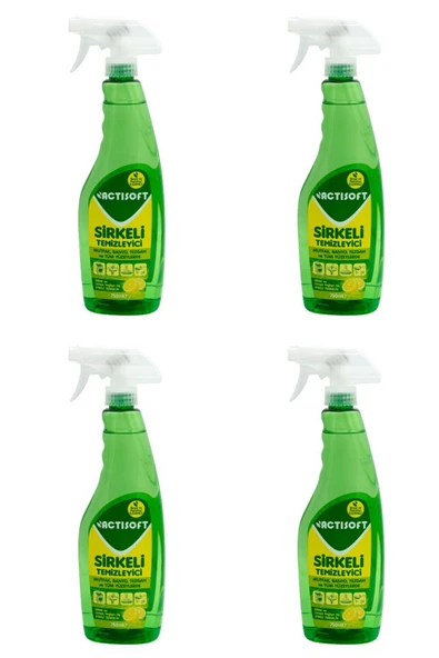 actisoft Sirkeli Yüzey Temizleyici Sprey 750 ml X 4 Adet ürün görseli 1
