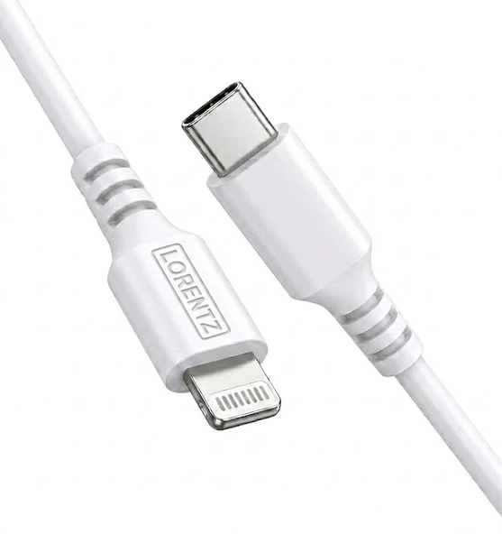 Lorentz Lightning To Type-C 1 Metre Hızlı Şarj Kablosu LR06 ürün görseli 1