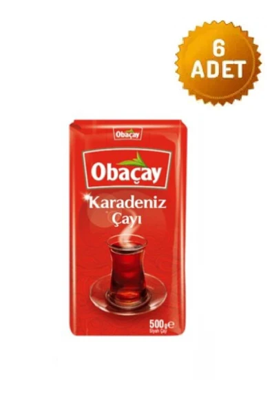 Obaçay Karadeniz Çayı 500 Gr X 6 Adet ürün görseli 1