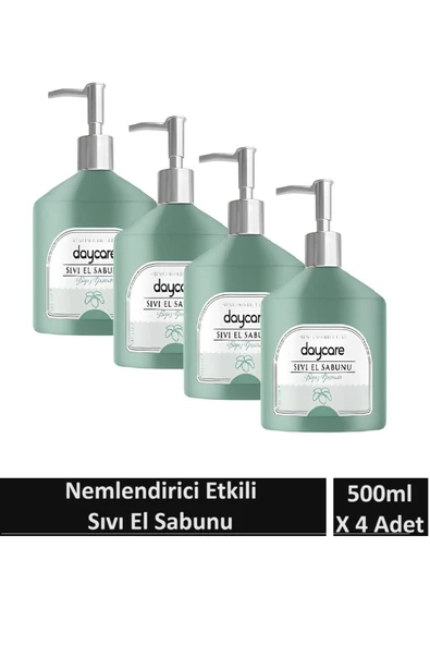 Daycare Nemlendirici etkili sıvı sabun beyaz yasemin kokulu 500 ML x 4 Adet ürün görseli 1