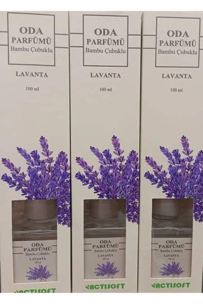 actisoft Lavanta Kokulu Oda Kokusu Bambu Lavanta 100 ml X 3 Adet ürün görseli 1
