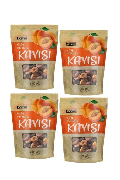 Harras Yerli Doğal Gün Kurusu Kayısı Yumuşak Taze 4 Adet X 300 gr ürün görseli 1