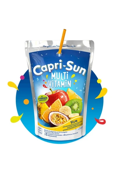 Capri - Sun Capri-Sun Multi Vitamin 200 ml 20'li - Resim 2