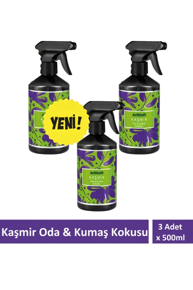 actisoft Oda ve Kumaş Kokusu Kaşmir 3 adet x 500 ml ürün görseli 1