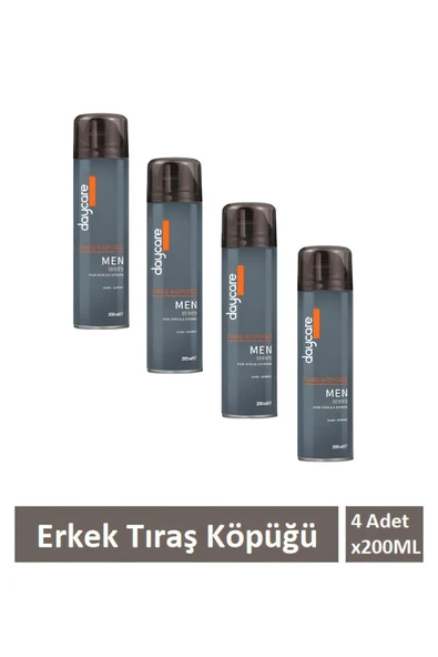Daycare Tıraş Köpüğü Aloe Vera & E vitamini Alkol İçermeyen 4 Adet X 200ml ürün görseli 1