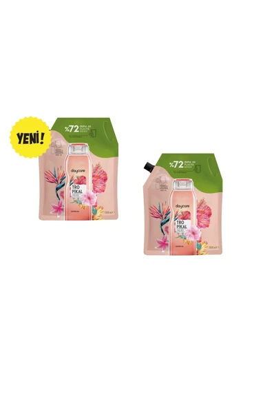 Daycare Tropikal Duş Jeli Yedek Dolum Paketi 2x1500 ml (3000 ml Toplam Hacim) ürün görseli 1