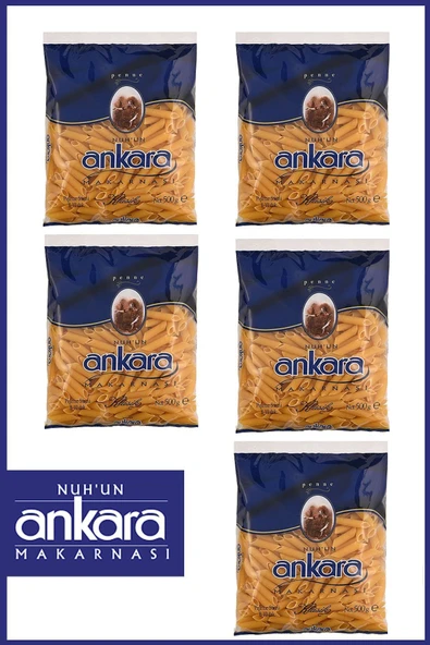 Nuh'un Ankara Penne Makarna 500 gr x 5 Adet ürün görseli 1