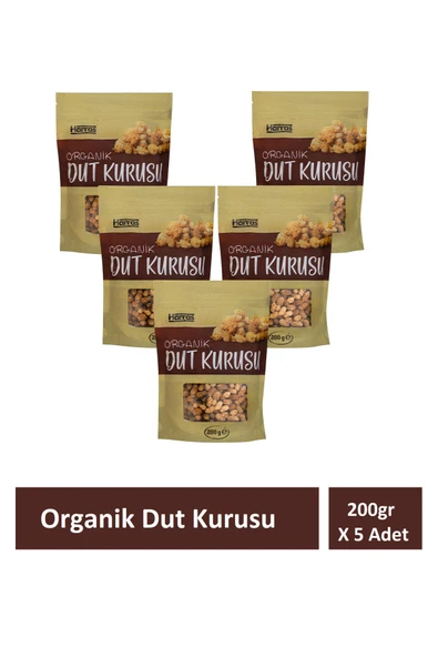 Harras Organik Dut Kurusu 200gr X 5 Paket ürün görseli 1
