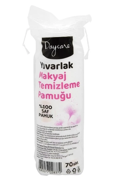 Daycare Yuvarlak Makyaj Temizleme Pedi 70 Adet ürün görseli 1