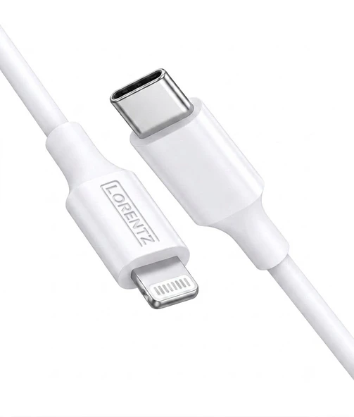 Lorentz Lightning To Type-C 1 Metre Hızlı Şarj Kablosu LR04 ürün görseli 1