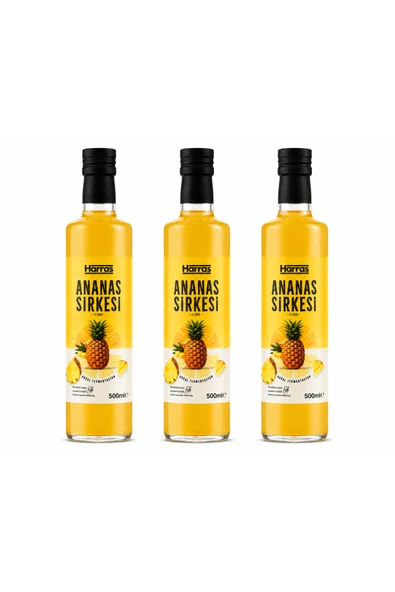 Harras Ananas Sirkesi 500 ml x 3 Adet – Doğal Fermantasyon ürün görseli 1