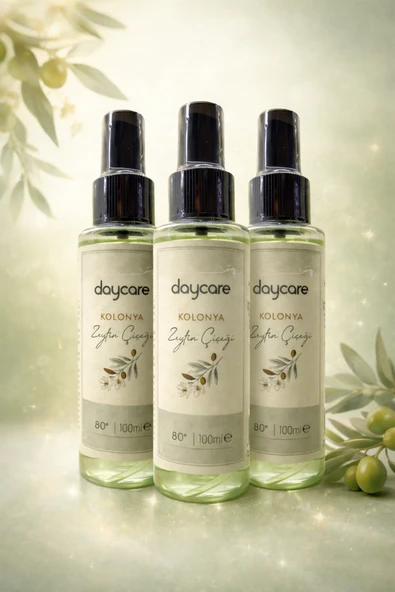 Daycare Zeytin Çiçeği Kolonyası 80° 100 ml Sprey (3’lü Set) ürün görseli 1