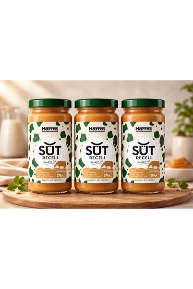 Harras Süt Reçeli 270 g x 3 Adet ürün görseli 1