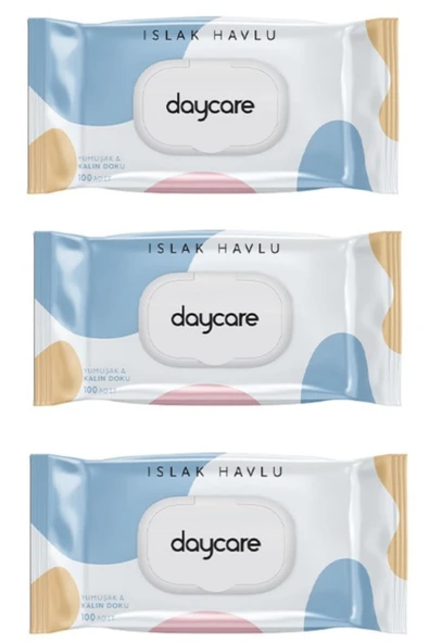 Daycare Islak Mendil 100 Lü Paket 3 Lü ürün görseli 1