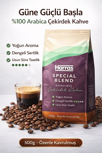 Harras Special Blend Çekirdek Kahve 500 gr ürün görseli 1