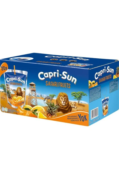 Capri - Sun Capri-Sun Safari Sun Karışık Meyveli İçecek 20 x 200 ml ürün görseli 1