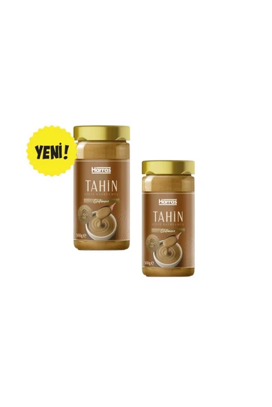 Harras Çifte Kavrulmuş Tahin Glutensiz Taş Değirmen 500 gr 2 Adet (Toplam 1000 gr) ürün görseli 1