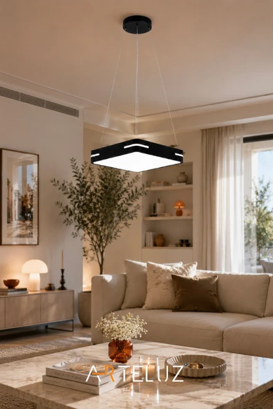ARTELUZ KARE MODEL MODERN SARKIT AVİZE (30X30 CM) - Resim 2