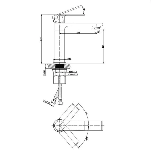 FONTANA KROM LAVABO BATARYASI - Resim 2