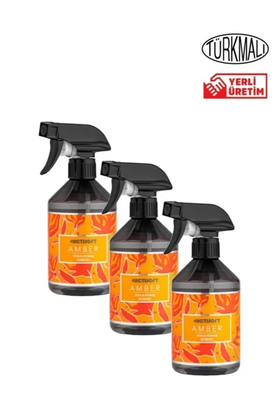 actisoft Oda Ve Kumaş Kokusu Amber Paket 500 ml X 3 Adet ürün görseli 1