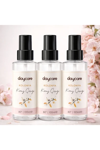Daycare Kiraz Çiçeği Kolonya 100 ml x3 – Üçlü Avantaj Paketi ürün görseli 1