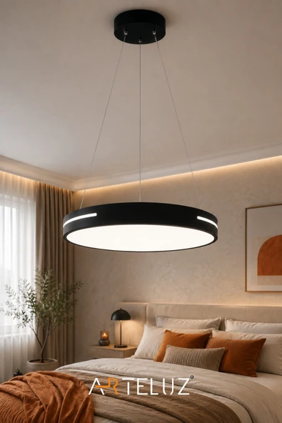 ARTELUZ YUVARLAK MODEL MODERN SARKIT AVİZE (50 CM) - Resim 8
