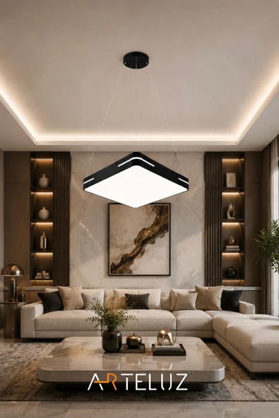 ARTELUZ KARE MODEL MODERN SARKIT AVİZE (50X50 CM) - Resim 6