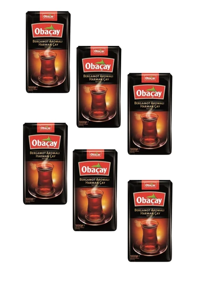 Obaçay Bergamot Aromalı Çay 1000 G. X 6 ürün görseli 1