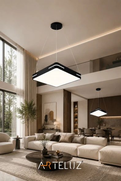 ARTELUZ KARE MODEL MODERN SARKIT AVİZE (50X50 CM) - Resim 5