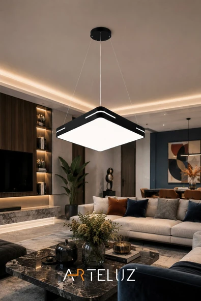 ARTELUZ KARE MODEL MODERN SARKIT AVİZE (50X50 CM) - Resim 8