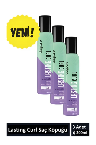 Daycare Lasting Curl Saç Köpüğü Belirgin Dolgun Ve Kalıcı Bukleler 3 Adet X 200 ml ürün görseli 1