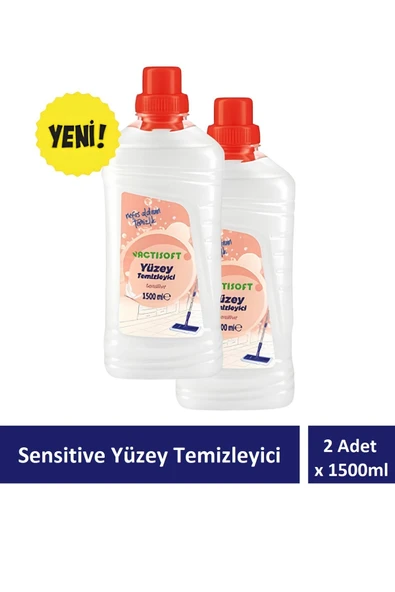 actisoft Sensitive Yüzey Temizleyici 2 Adet X 1500 ml ürün görseli 1