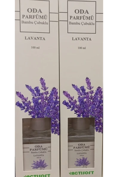 actisoft ODA KOKUSU BAMBU ÇUBUKLU 100 ML 2 Lİ PAKET LAVANTA ACTİSOFT ürün görseli 1