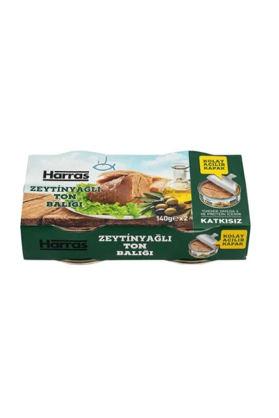 Harras Zeytinyağlı Ton Balığı 2x140 GR ürün görseli 1