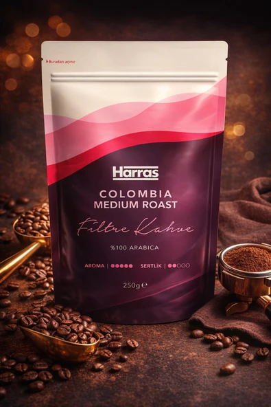 Harras Colombia Medium Filtre Kahve 250 g ürün görseli 1