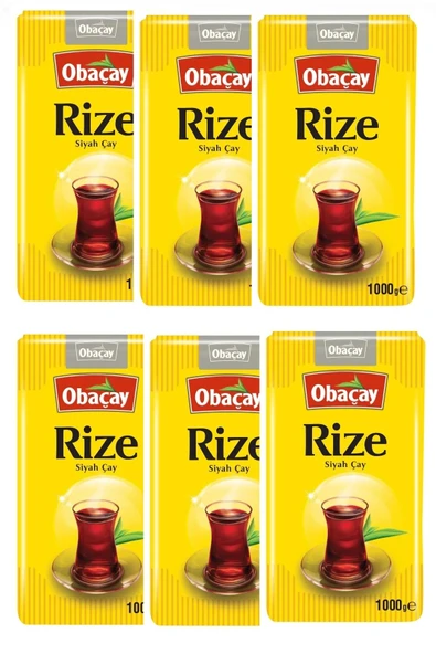 Obaçay Rize Siyah Çay 1 kg x 6 Adet ürün görseli 1