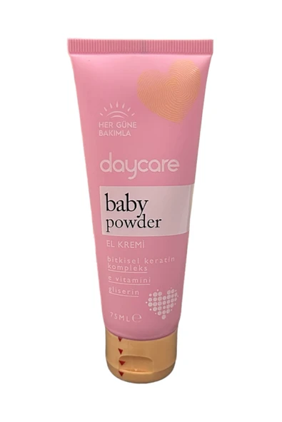 Daycare Baby Powder Bebek Pudra Kokulu Gliserinli E vitaminli El Kremi 75 ml ürün görseli 1