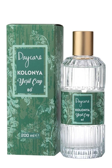 Daycare Cam Şişe Yeşil Çay Kolonya 200 ml ürün görseli 1