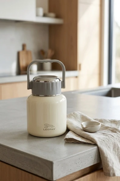 Cooker Leopar 900 ml Kaşıklı Yemek Termosu YK1517 ürün görseli 1